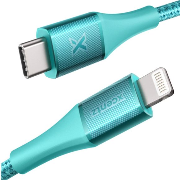 Xcentz 6 Ft. USB C to Lightning Cable MFi Certified - Blue - New - Picture 1 of 5